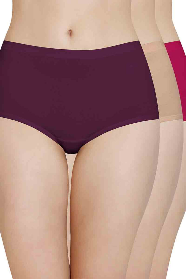 Cotton Full-Brief Solid Pack of 3 S / B075 - amanté Panty Pack