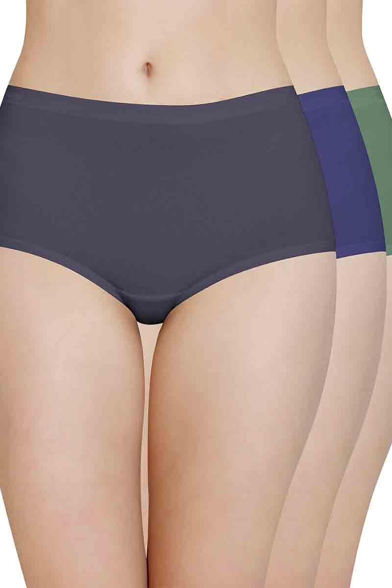 Cotton Full-Brief Solid Pack of 3 S / S013 - amanté Panty Pack - Image 1 of 1