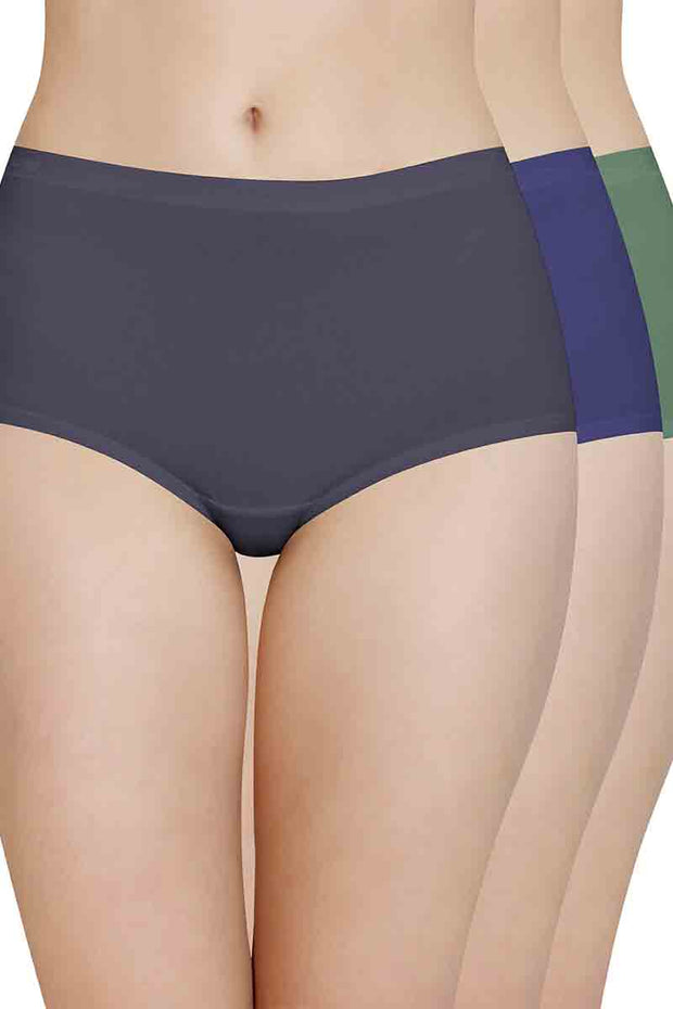 100% Cotton Full Brief Panty Pack (Pack of 3) - D023 - Solid