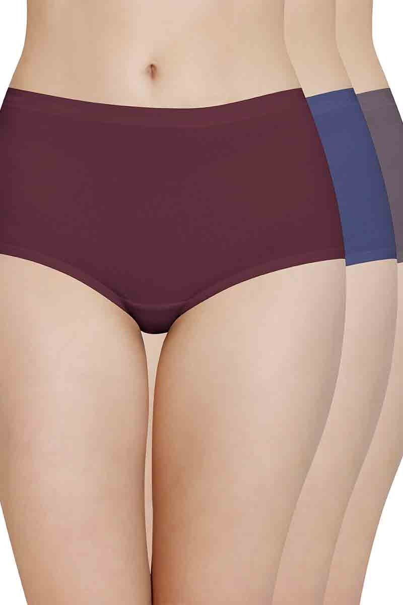 Cotton Full-Brief Solid Pack of 3 S / S015 - amanté Panty Pack - Image 1 of 1