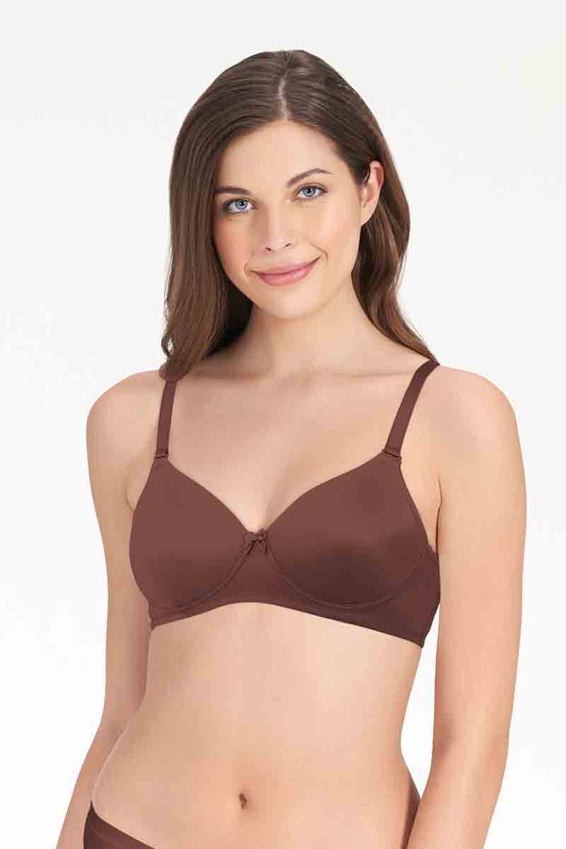 Smooth Charm Non-Wired Bra 32B / Mahogany - amanté Bra - Image 1 of 1