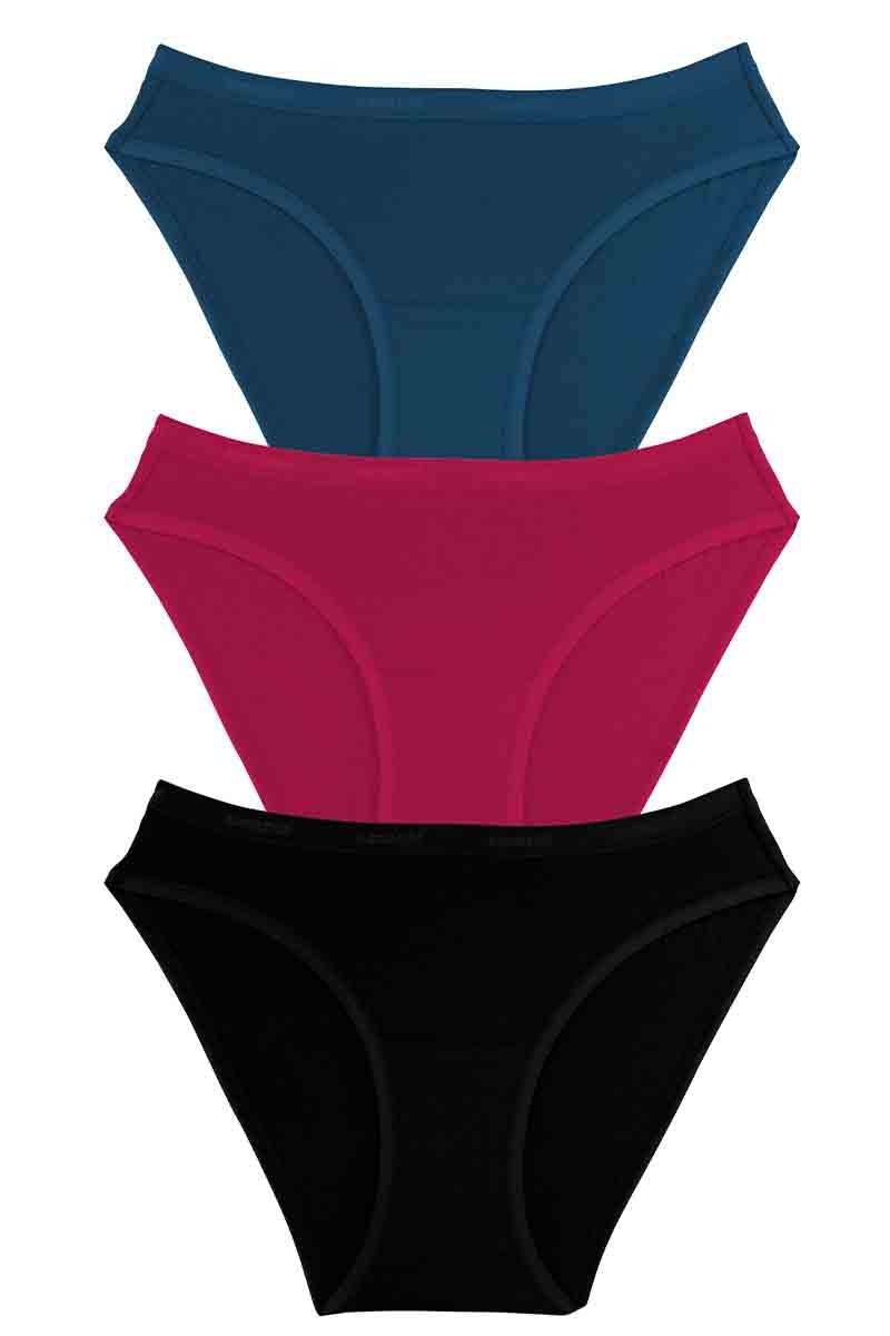 Cotton Bikini Briefs Solid Pack of 3 S / C427 - amanté Panty