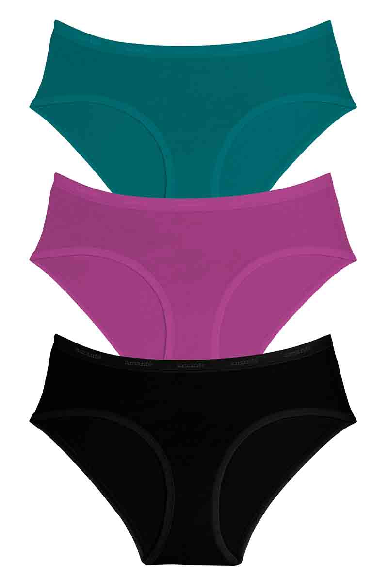 Cotton Hipster Brief Solid Pack of 3 S / B093 - amanté Panty - Image 1 of 1