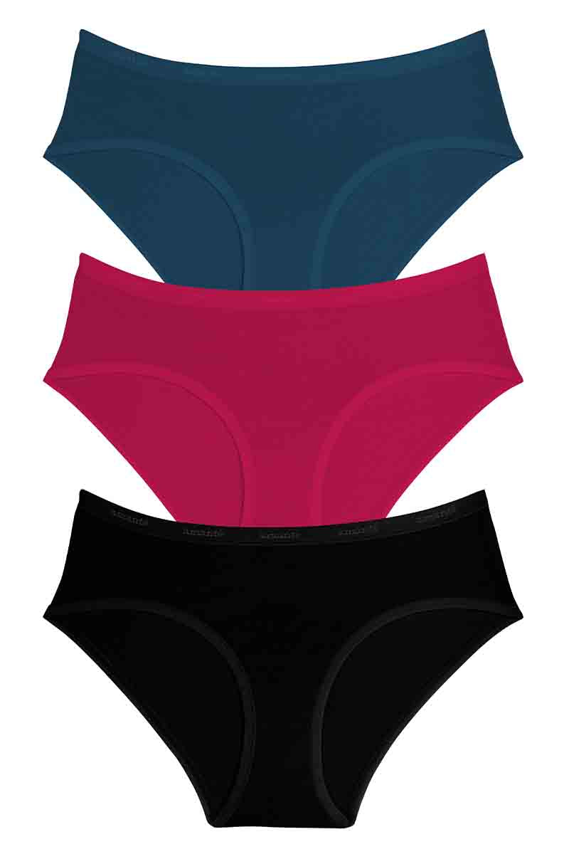 Cotton Hipster Brief Solid Pack of 3 S / C427 - amanté Panty - Image 1 of 1
