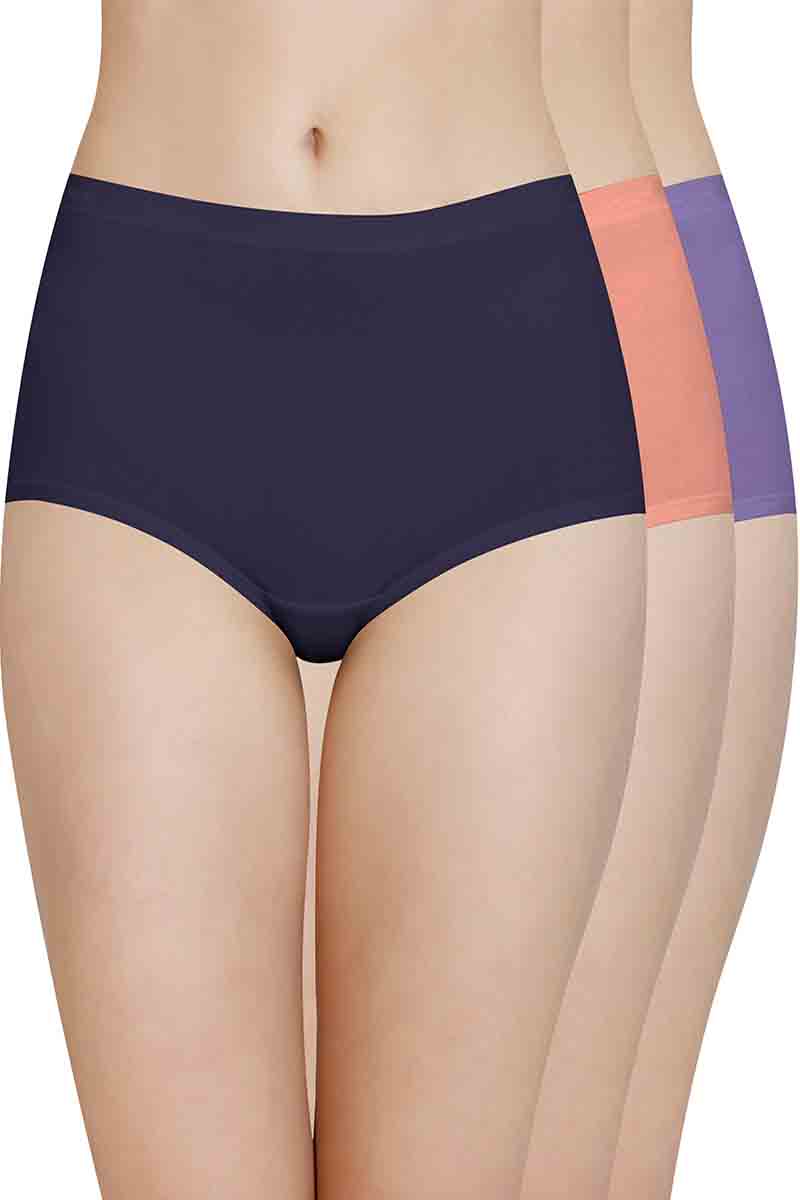 Cotton Full-Brief Solid Pack of 3 S / Assorted - amanté Panty Pack - Image 1 of 1