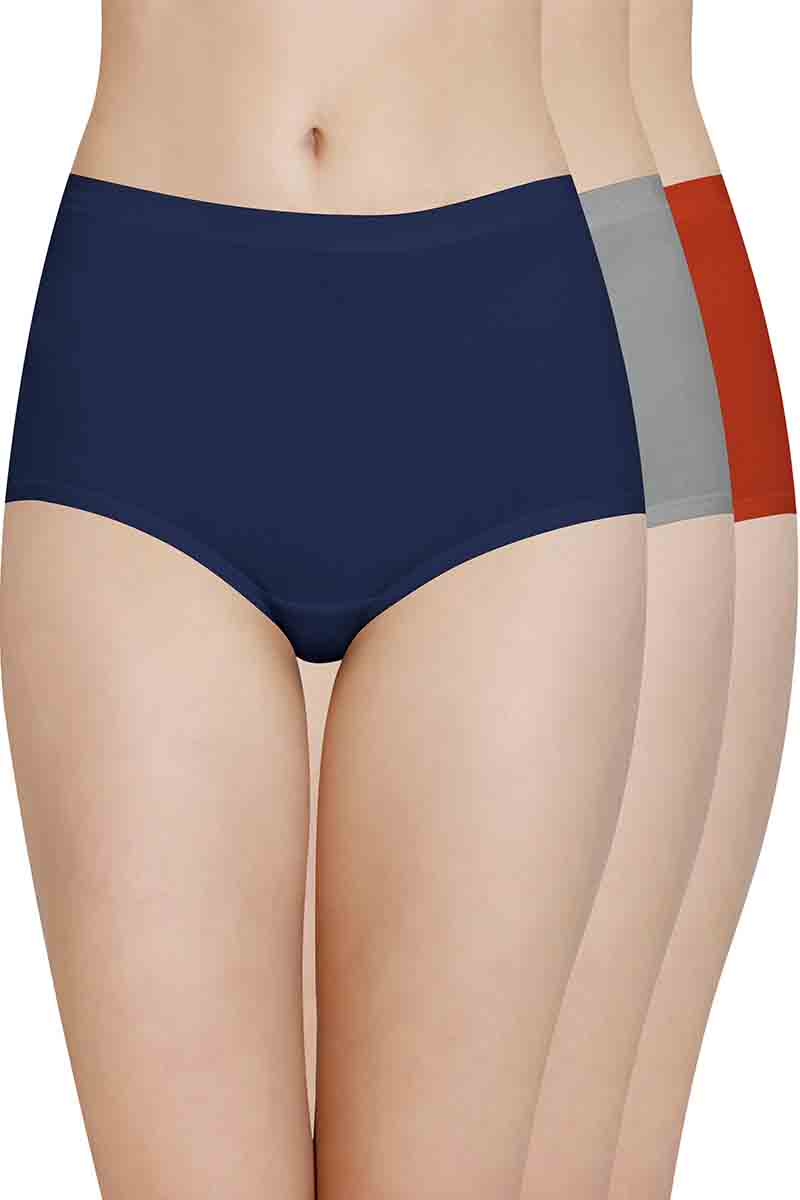 Cotton Full-Brief Solid Pack of 3 XL / Assorted - amanté Pantie