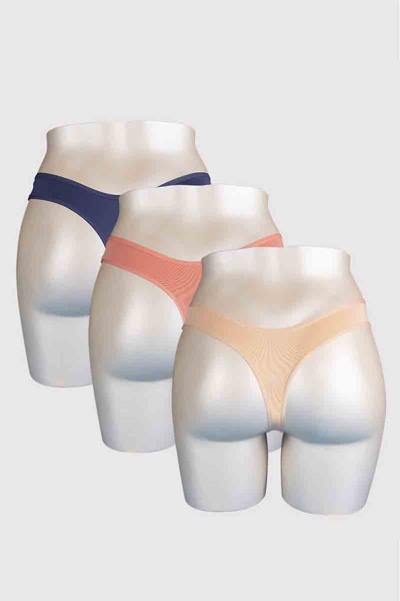 Microfiber Thong (Pack of 3) - amanté Panty Pack - Image 2 of 2