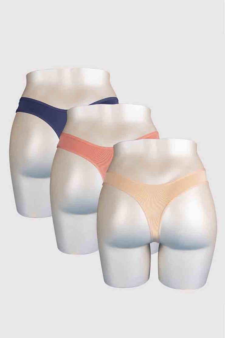 Microfiber Thong (Pack of 3)  - amanté Panty