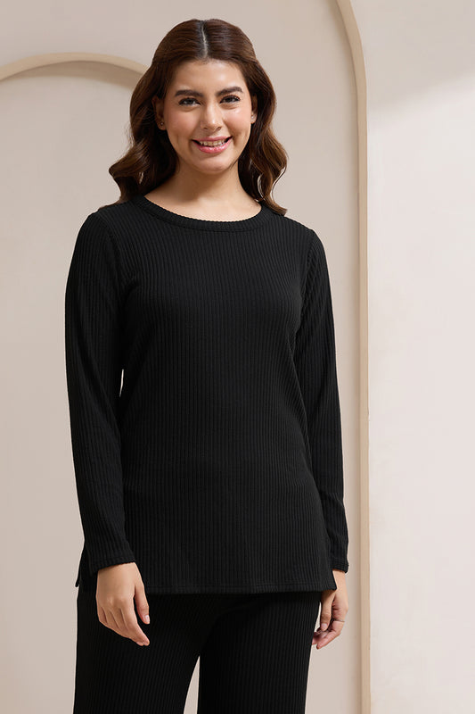 Blissful Rib Lounge Top - amanté Sleep