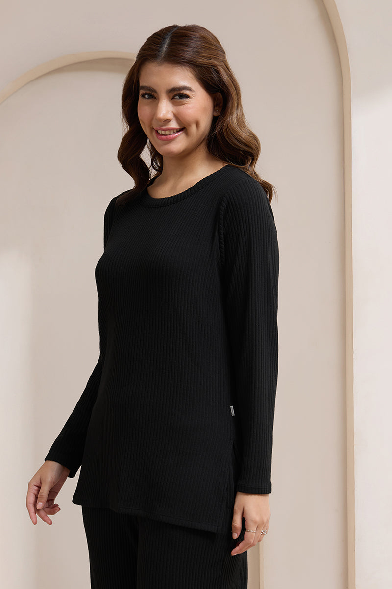 Blissful Rib Lounge Top - amanté Sleep