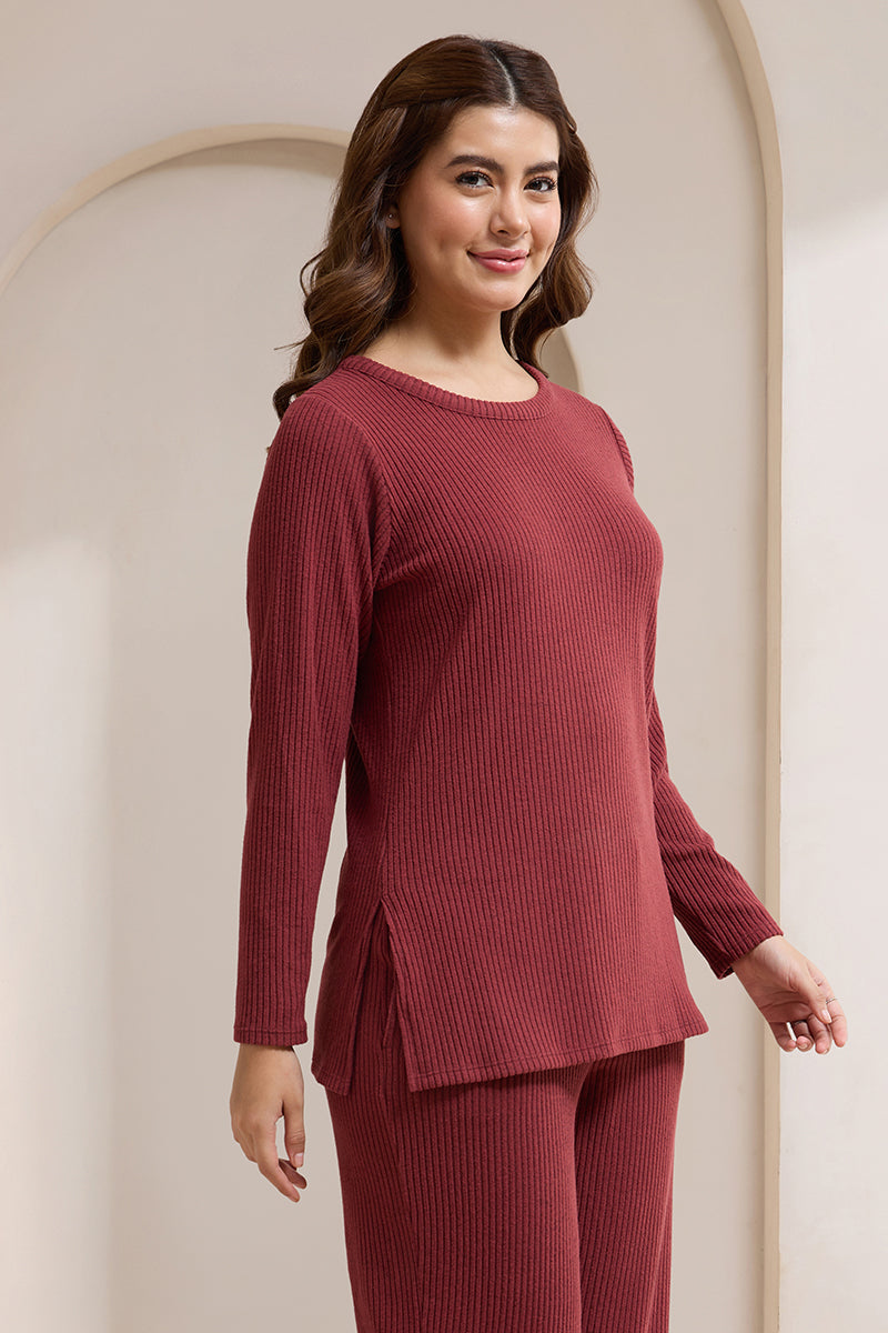 Blissful Rib Lounge Top - amanté Sleep - Image 3 of 4