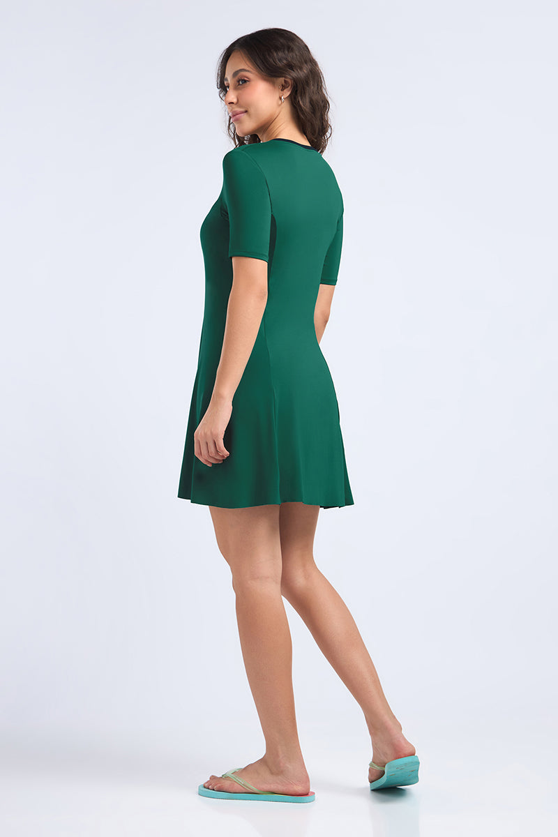 Aquabreeze Flared Swim Dress - amanté Swim - Image 3 of 4