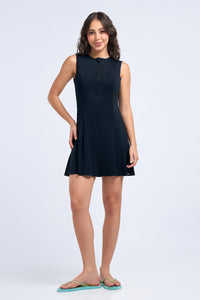 Aquabreeze Sleeveless Swim Dress S / Black - amanté Swim thumbnail 1