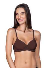 Smooth Charm Non- Wired Bra 32B / Bitter Chocolate - amanté Bra