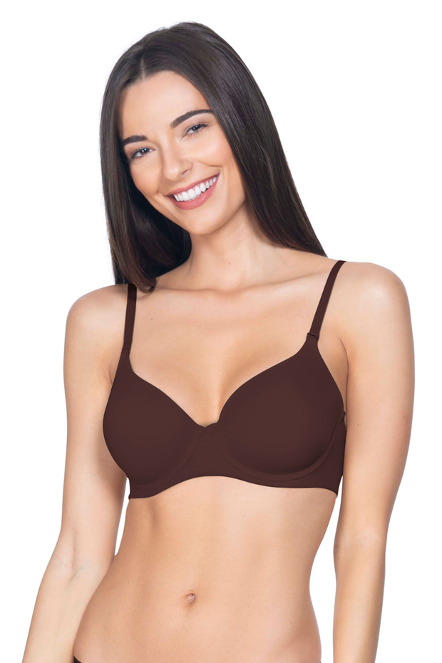 Smooth Moves Wired Bra 32B / Bitter Chocolate - amanté Bra