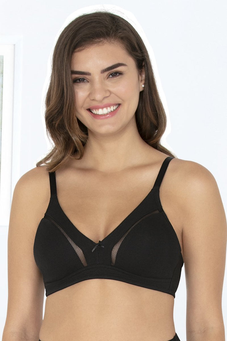 Demure Delight Bra 32B / Black - amanté Bra