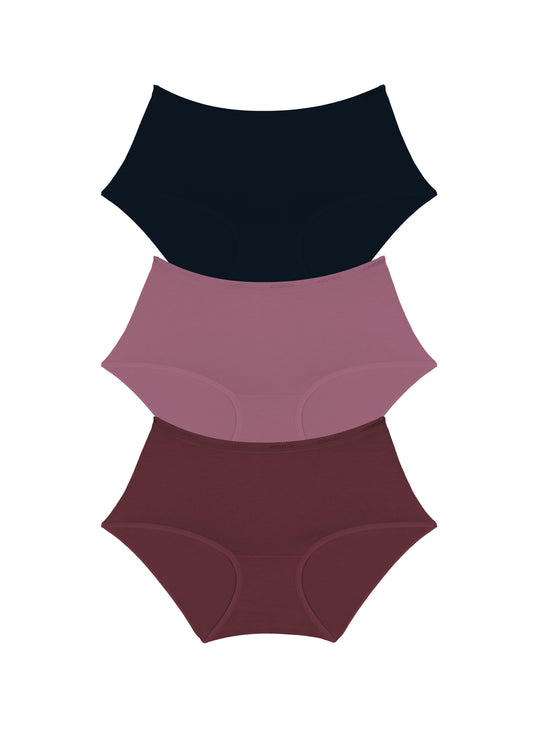 Cotton Full-Brief Solid Pack Of 3 XS / C0012 - amanté Panty