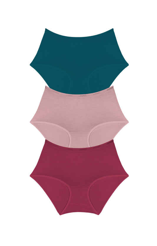 Cotton Full-Brief Solid Pack Of 3 XS / C0014 - amanté Panty