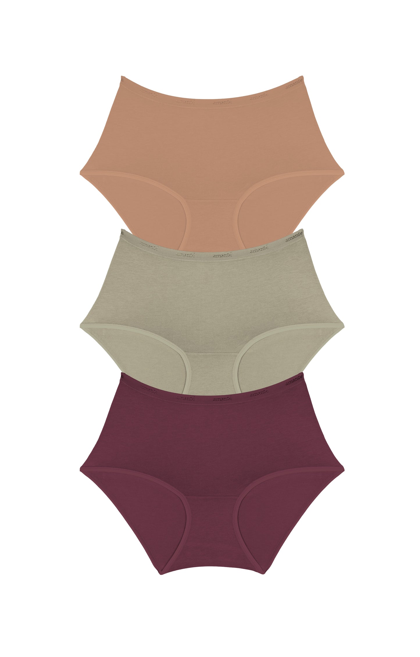 Cotton Full-Brief Solid Pack Of 3 XS / C016 - amanté Panty