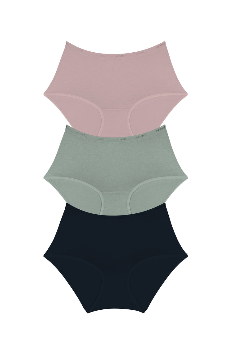 Cotton Full-Brief Solid Pack of 3 - amanté Panty
