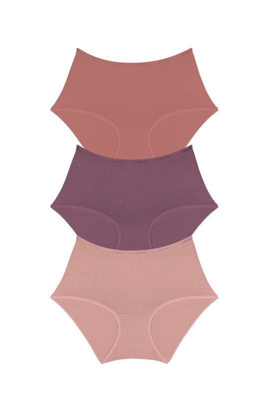 Cotton Full-Brief Solid Pack of 3 - amanté Panty