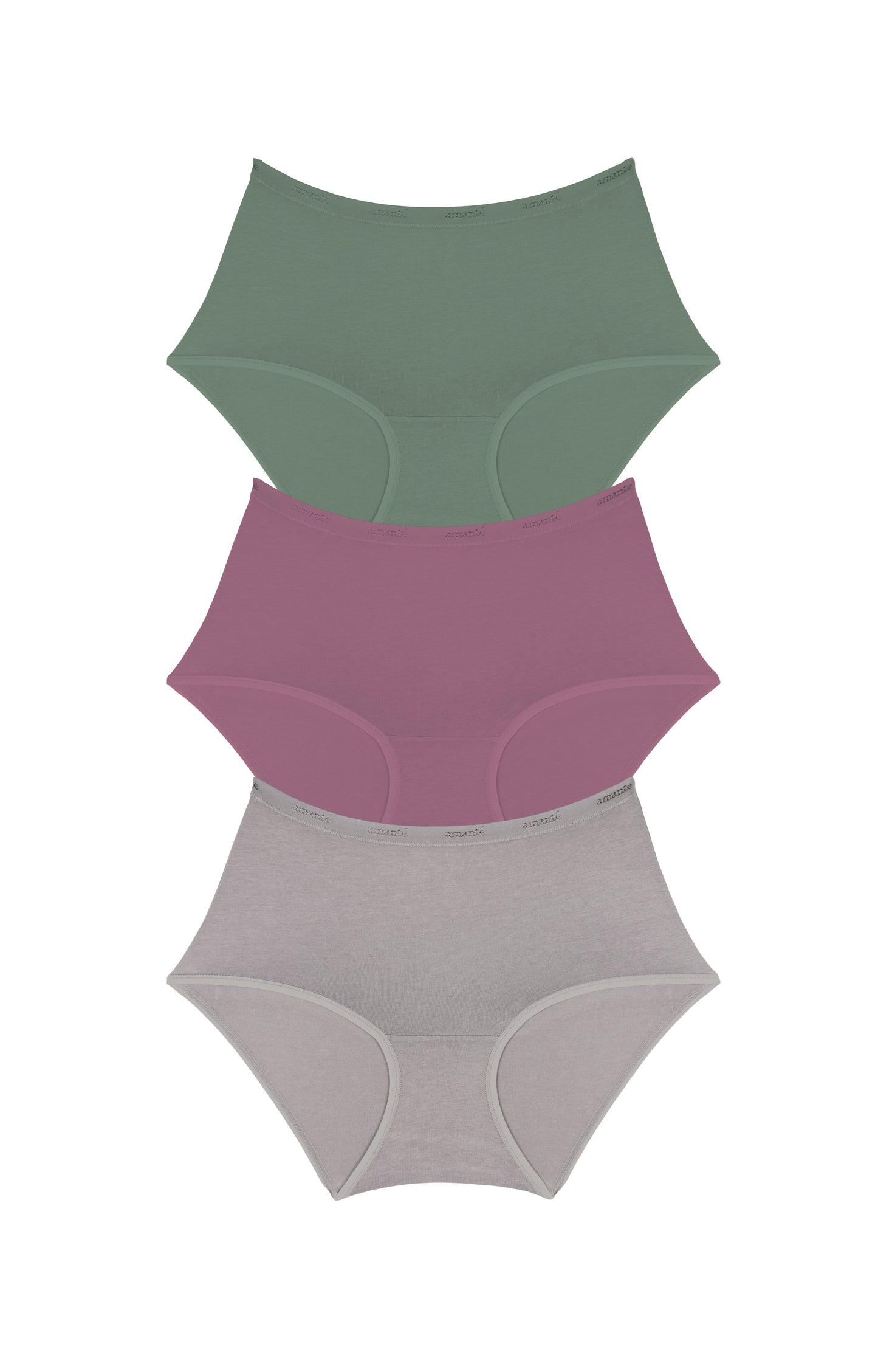 Cotton Full-Brief Solid Pack Of 3 XS / C019 - amanté Panty