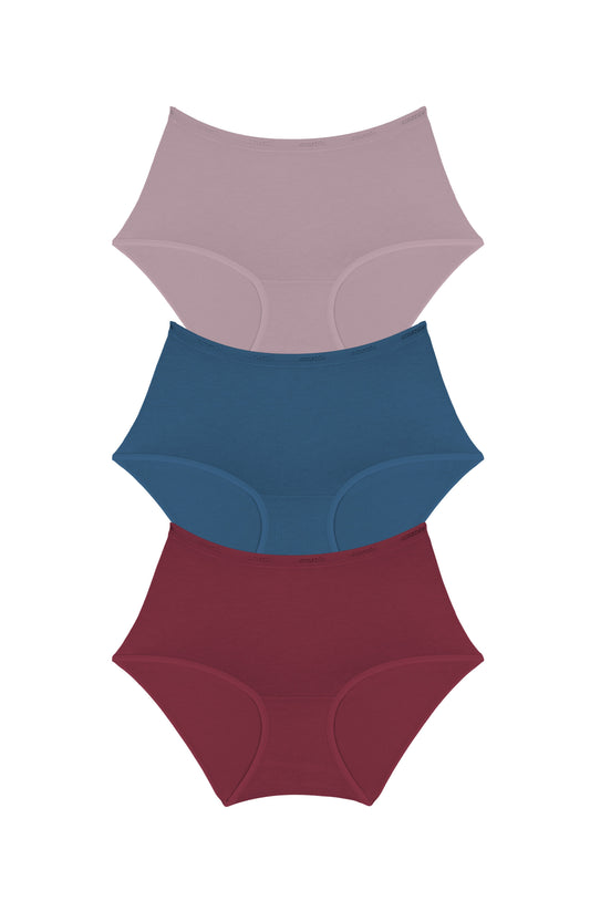 Cotton Full-Brief Solid Pack of 3 - amanté Panty