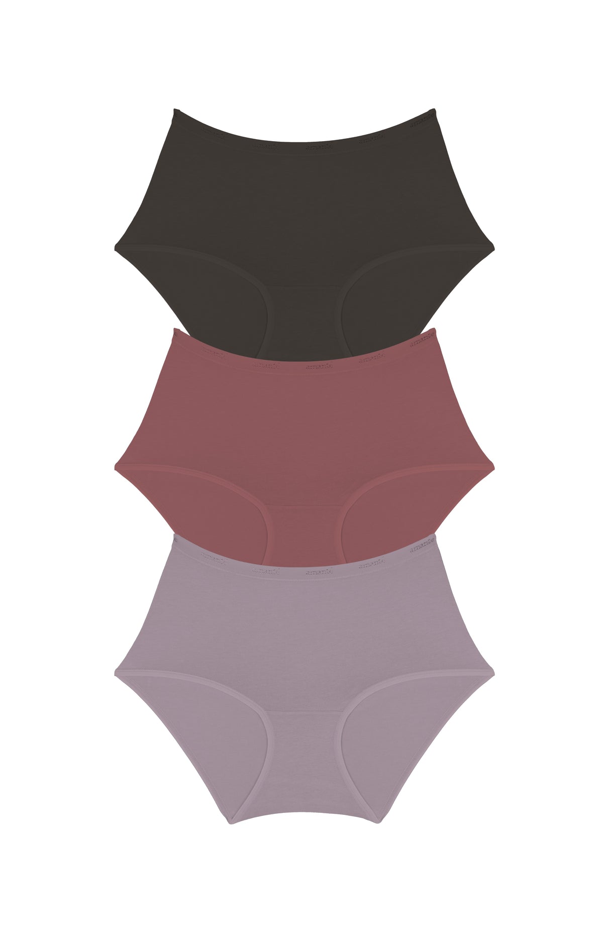 Cotton Full-Brief Solid Pack Of 3 XS / C0027 - amanté Panty