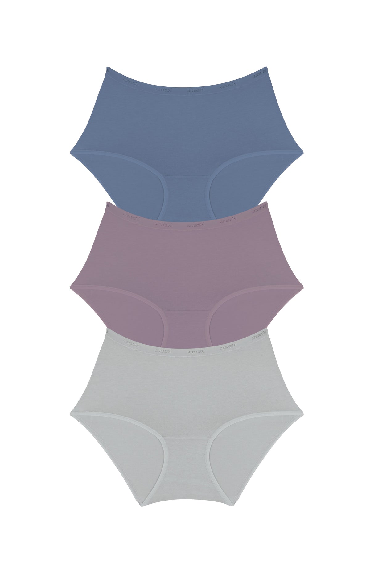Cotton Full-Brief Solid Pack Of 3 XS / C0028 - amanté Panty