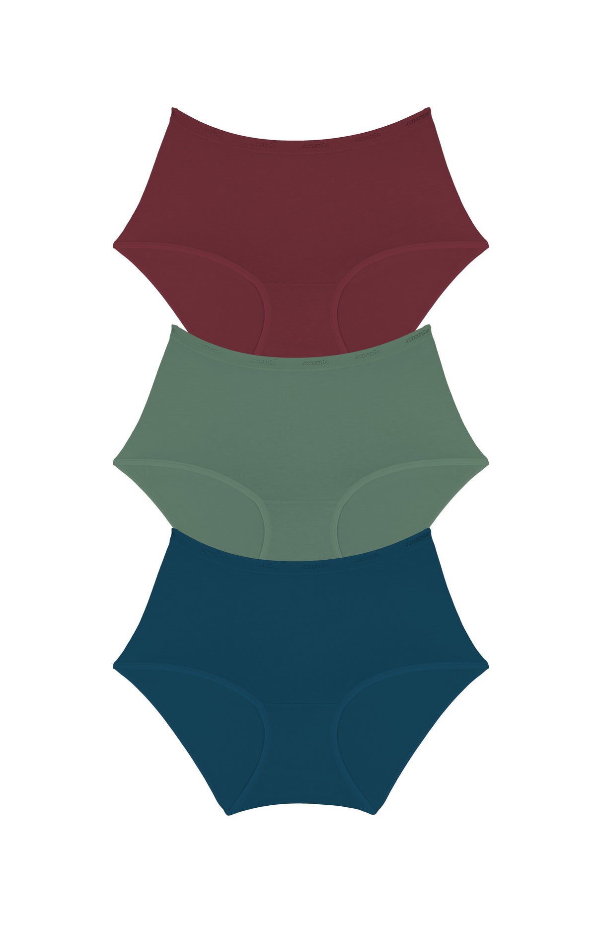 Cotton Full-Brief Solid Pack Of 3 XS / C0030 - amanté Panty