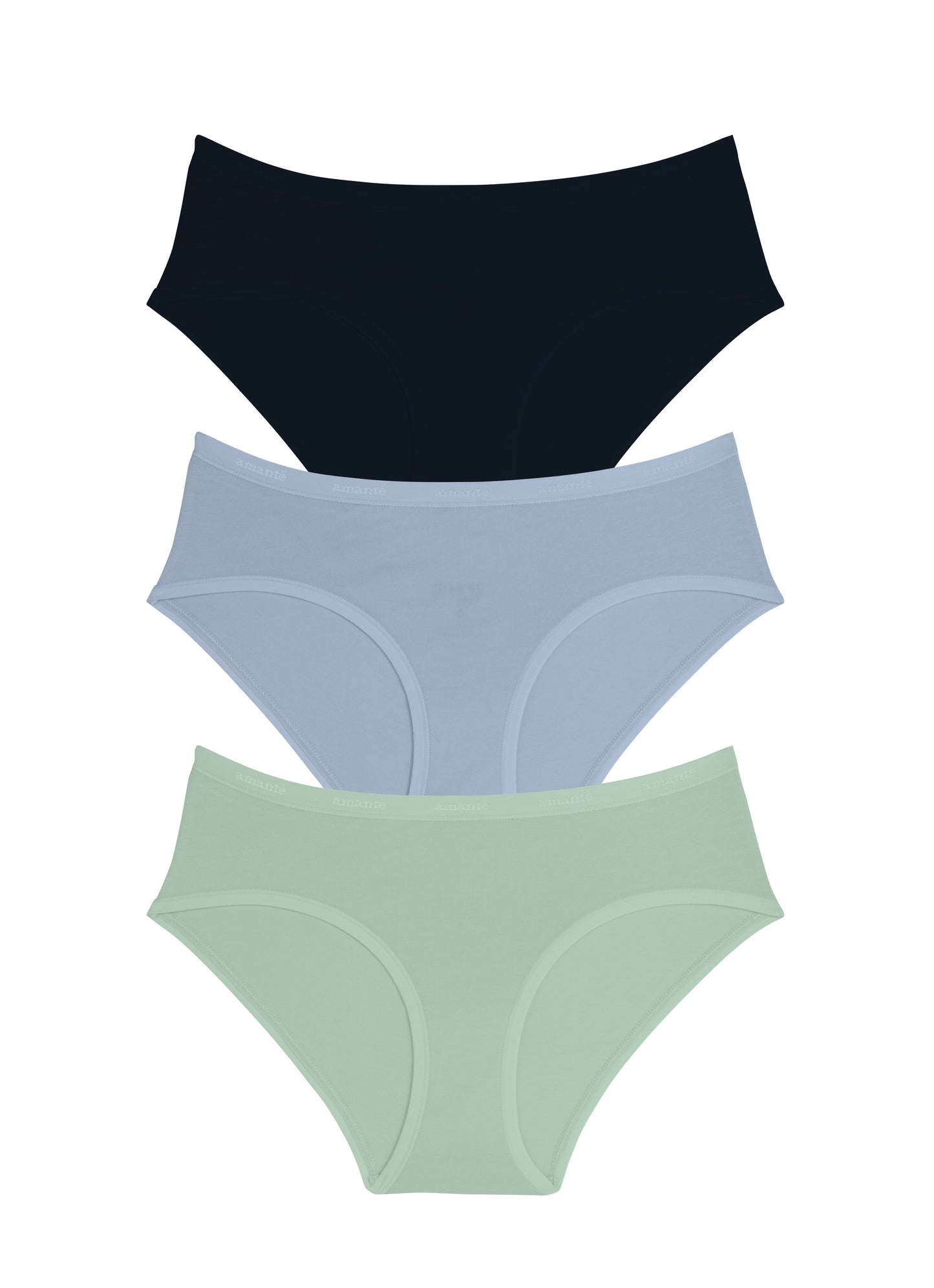 Cotton Hipster Brief Solid Pack Of 3 XS / C0015 - amanté Panty