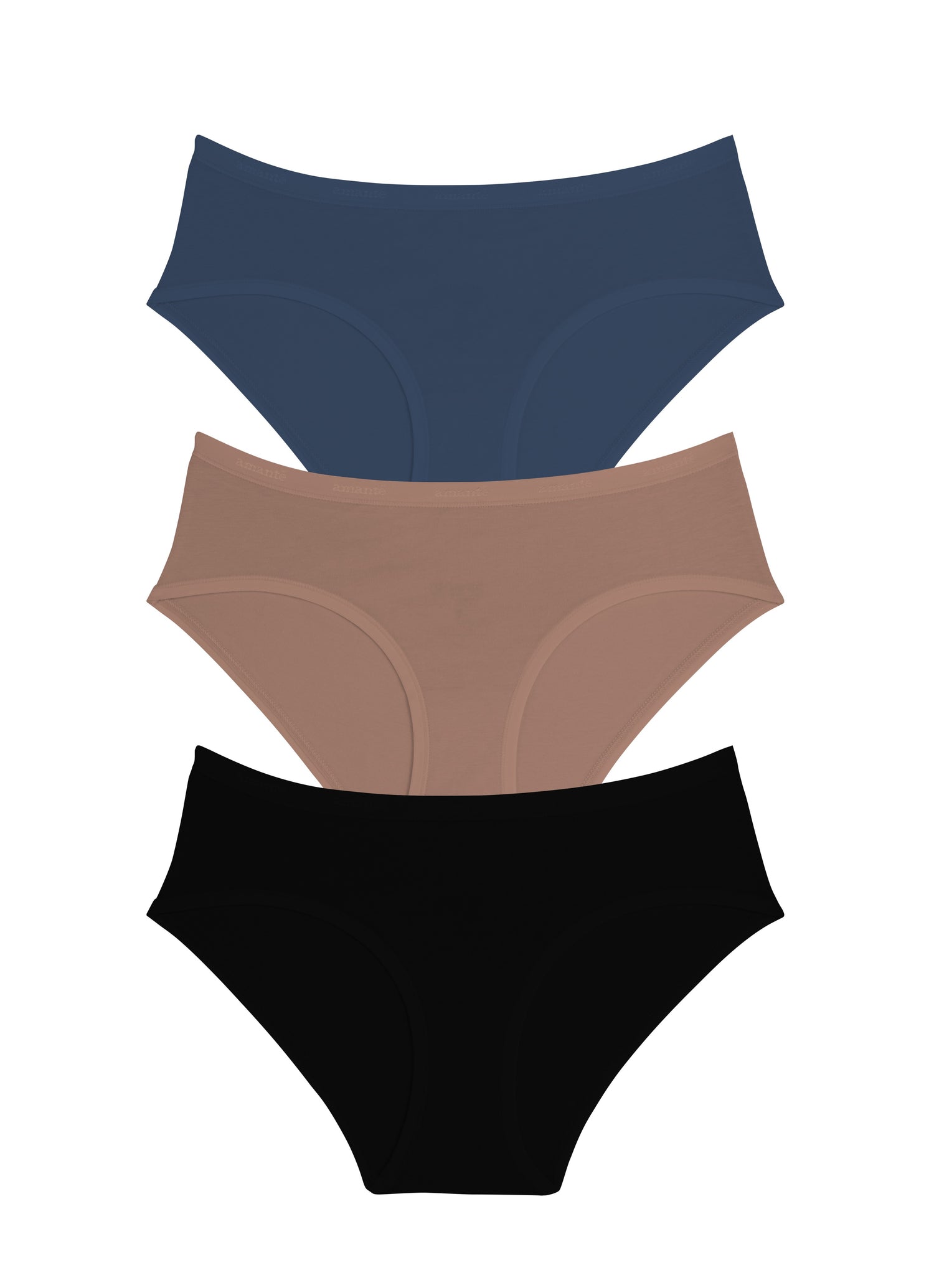 Cotton Hipster Brief Solid Pack Of 3 XS / C017 - amanté Panty - Image 1 of 1