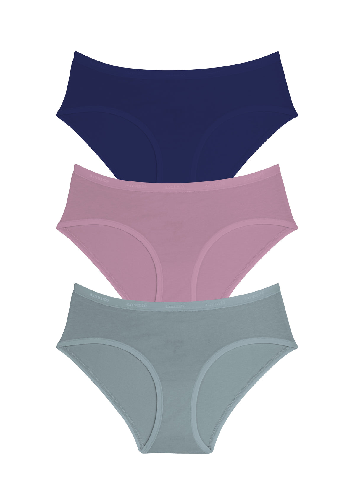 Cotton Hipster Brief Solid Pack Of 3 XS / C0025 - amanté Panty - Image 1 of 1