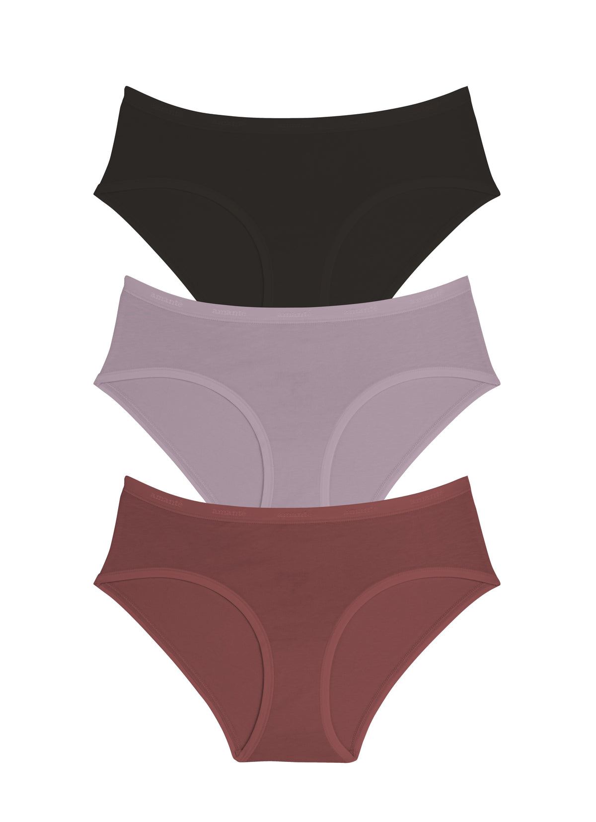 Cotton Hipster Brief Solid Pack Of 3 XS / C0027 - amanté Panty - Image 1 of 1