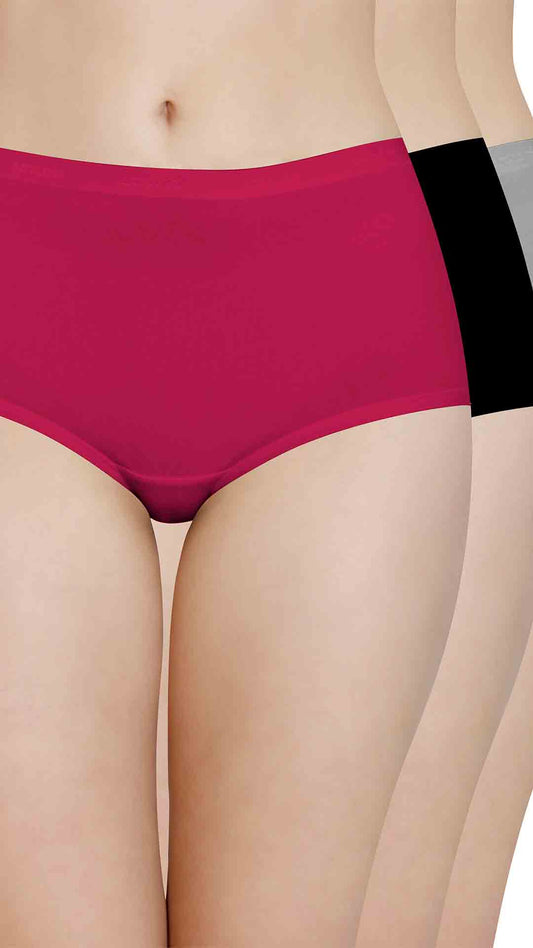 Cotton Full-Brief Solid Pack of 3 S / B082 - amanté Panty Pack