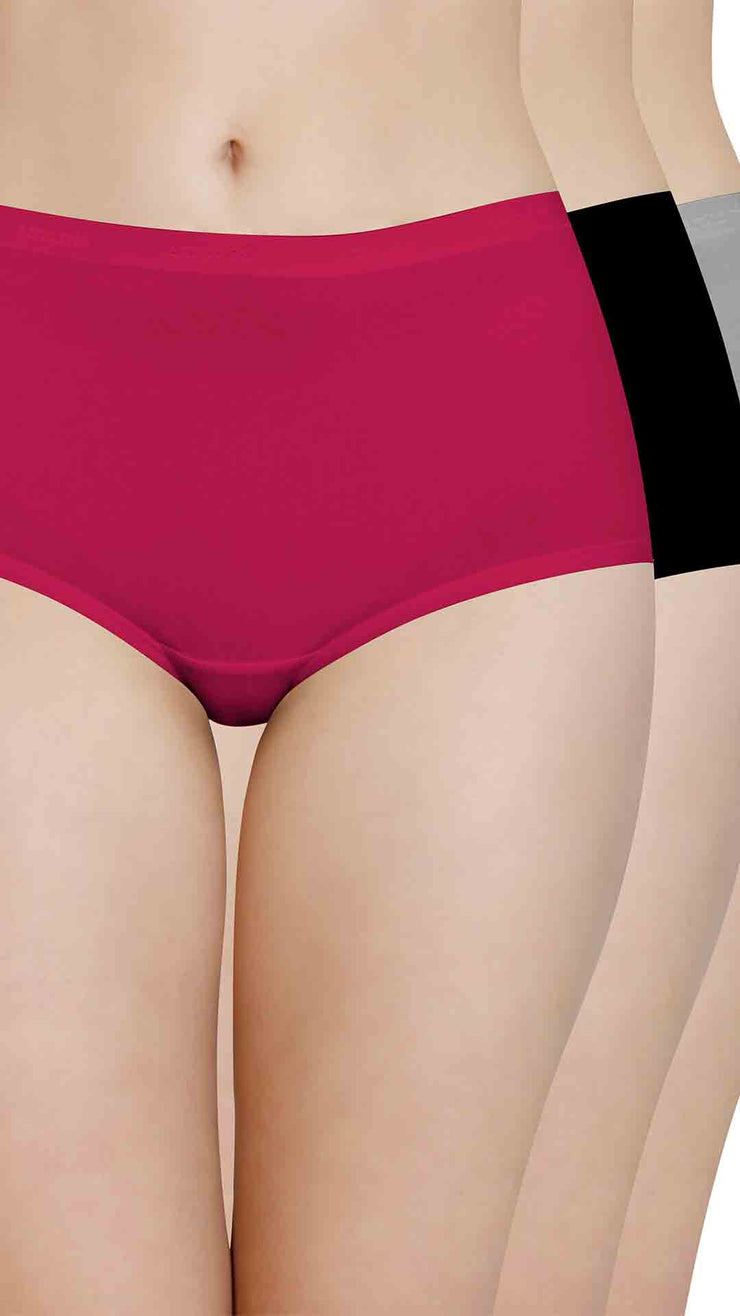Cotton Full-Brief Solid Pack of 3 S / B082 - amanté Panty Pack