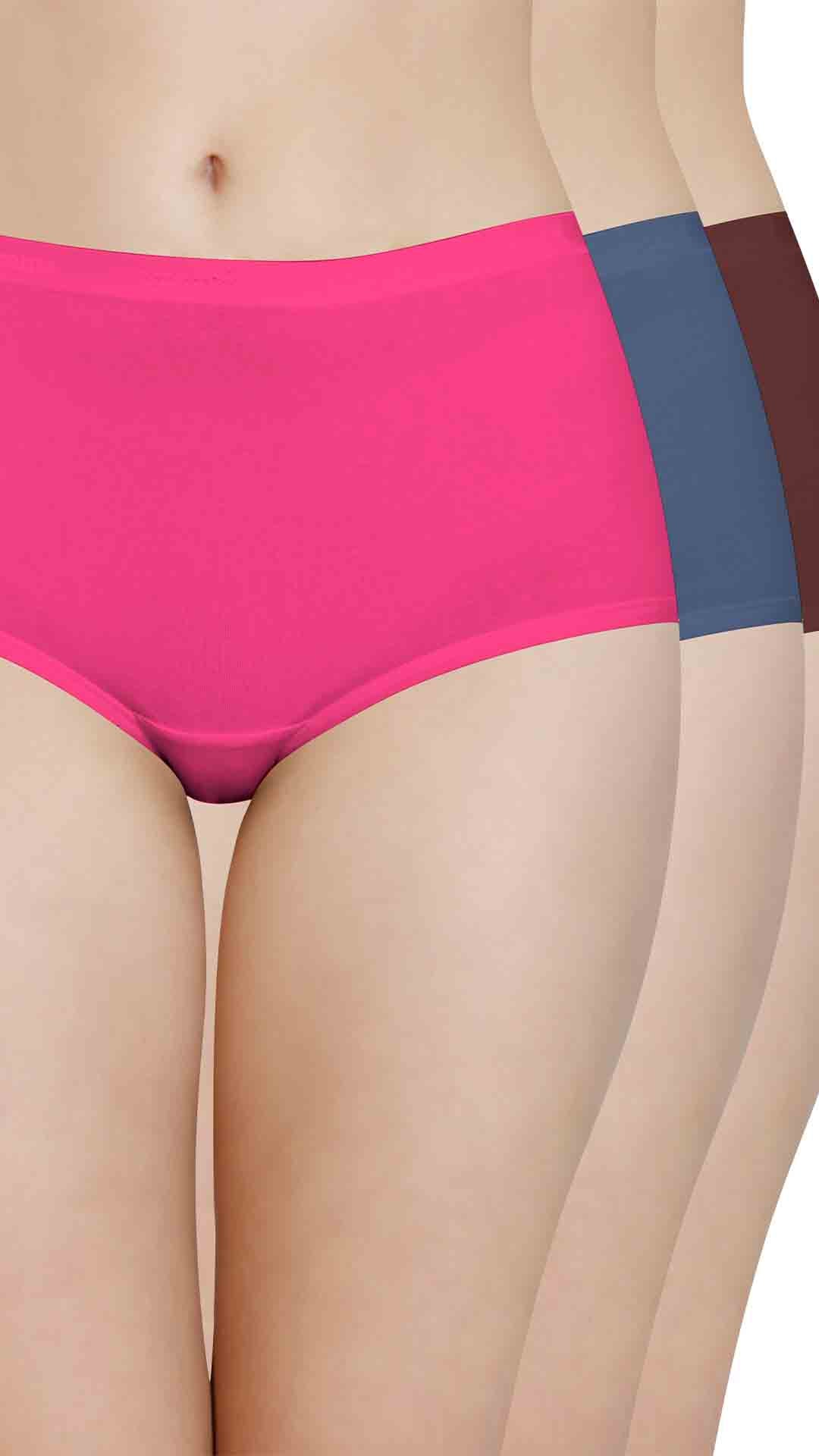 Cotton Full-Brief Solid Pack of 3 S / B100 - amanté Panty Pack