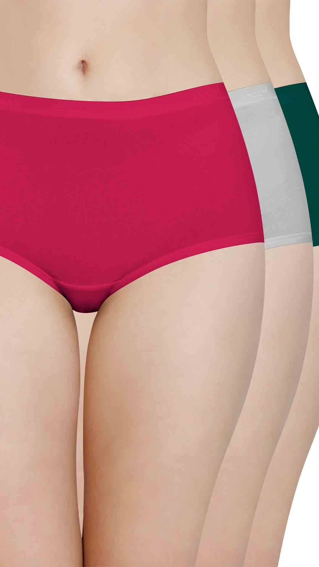 Cotton Full-Brief Solid Pack of 3 S / S004 - amanté Panty Pack