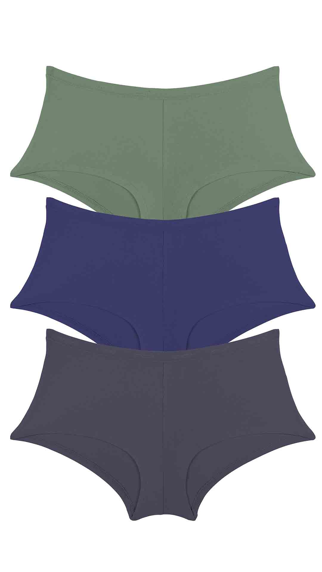Cotton Boyshort Brief Solid Pack of 3 S / S013 - amanté Panty - Image 1 of 1