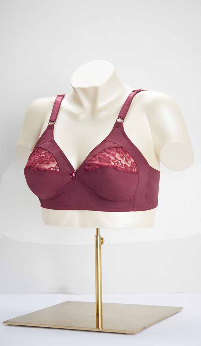 Sofia Half Lace Bra 32B / Beet Red - amanté Bra - Image 1 of 1