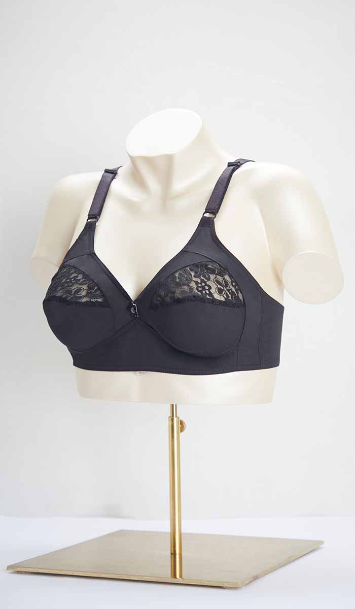 Sofia Half Lace Bra 32B / Black - amanté Bra