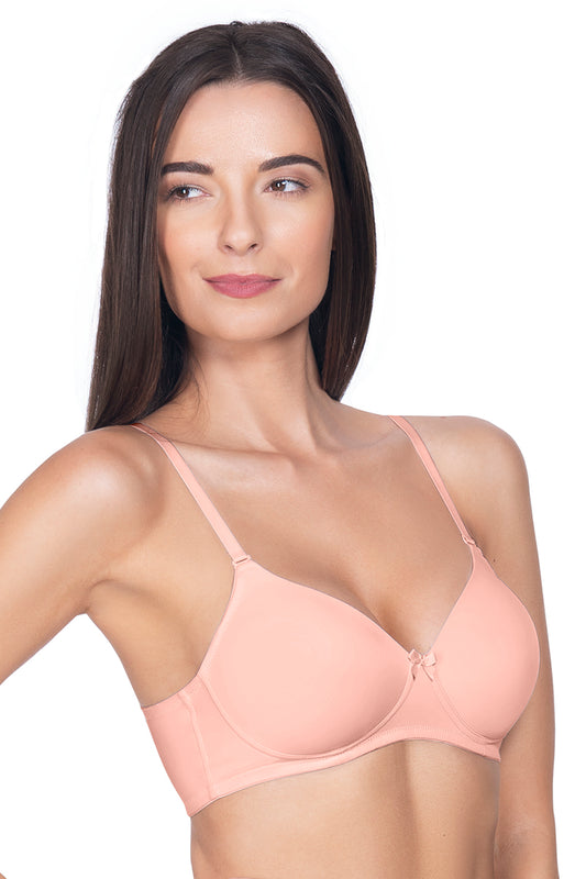 Smooth Charm Non-Wired Bra 32B / Impatiens Pink - amanté Bra