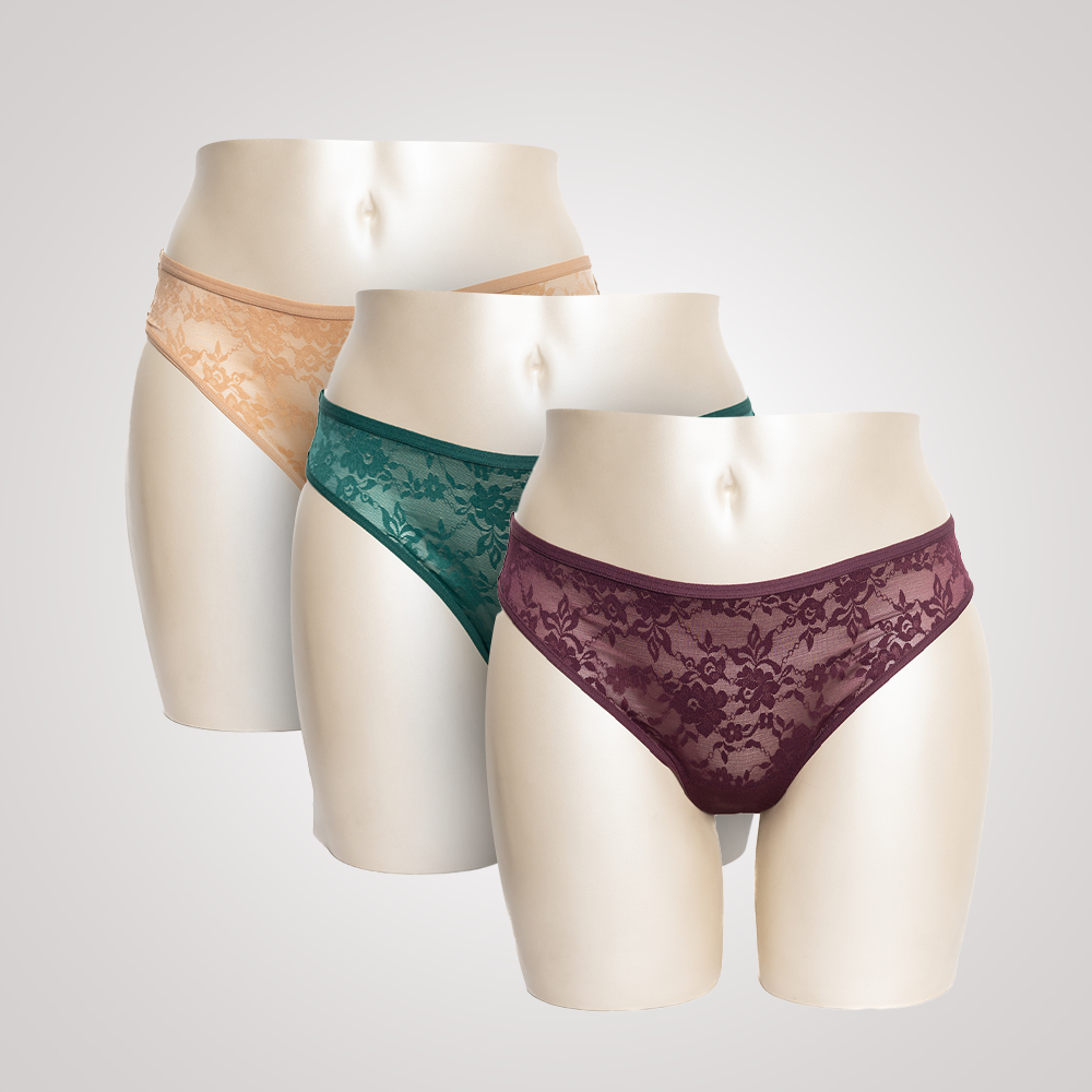 Lace Thong (Pack of 3) S / Combo 02 - amanté Panty Pack