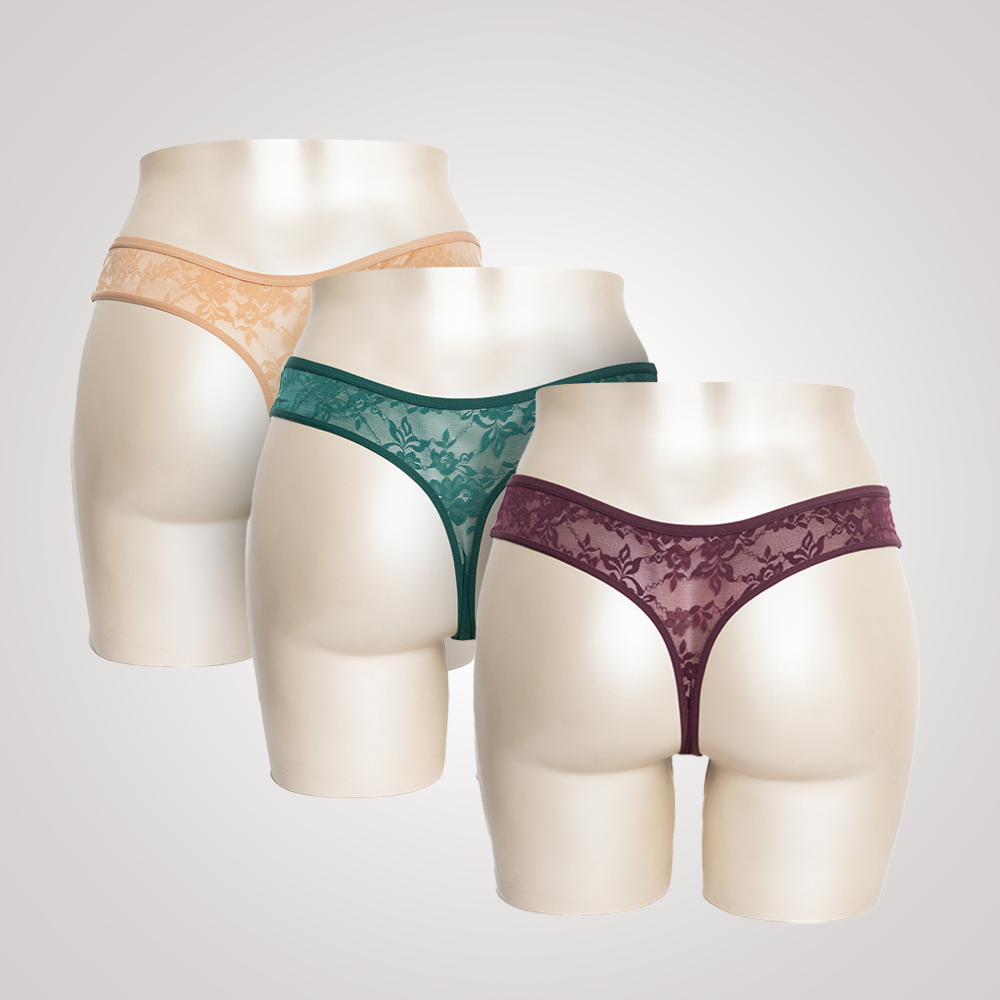 Lace Thong (Pack of 3) - amanté Panty Pack - Image 2 of 2