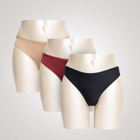 Microfiber Thong (Pack of 3) S / Combo 01 - amanté Panty Pack