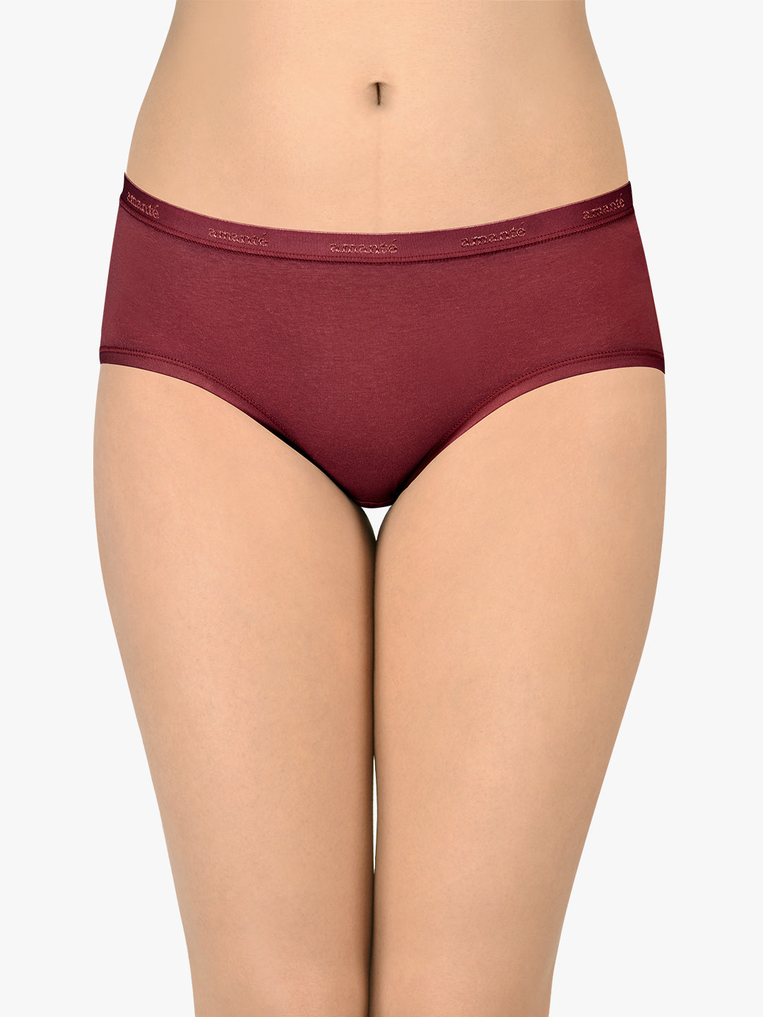 Cotton Hipster Brief Solid Pack of 3 (Combo 2)  - amanté Panty - Image 2 of 5