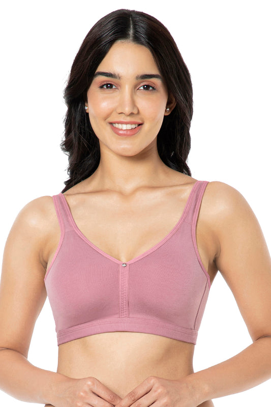 Cotton Chic Support Bra 34B / Mesa Rose - amanté Bra
