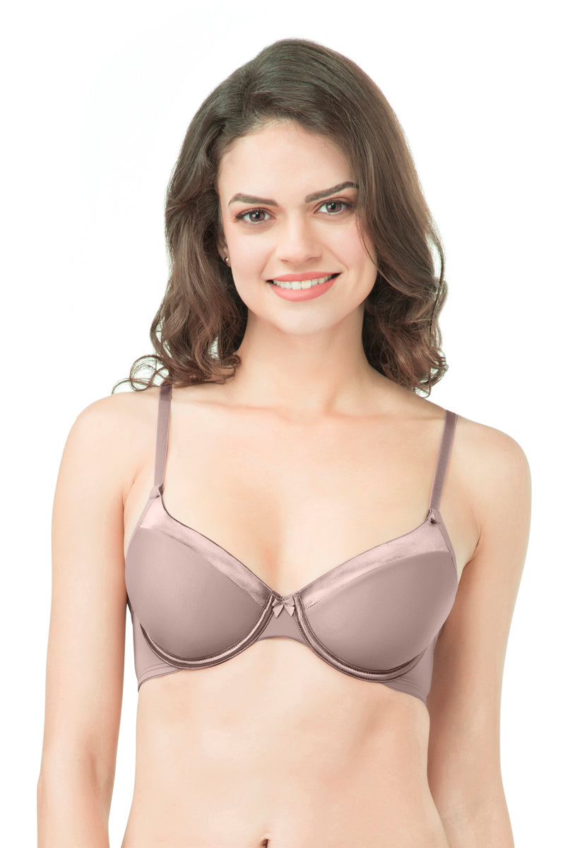 Satin Edge Bra 32B / Mink - amanté Bra - Image 1 of 4