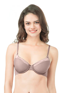 Satin Edge Bra 32B / Mink - amanté Bra thumbnail 1