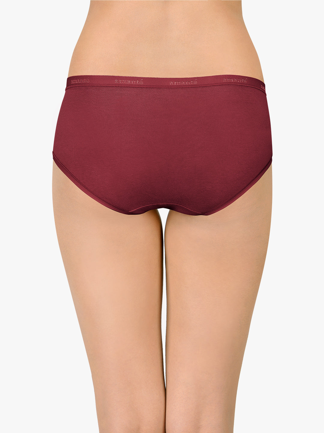 Cotton Hipster Brief Solid Pack of 3 (Combo 2)  - amanté Panty - Image 3 of 5